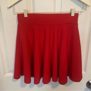 Classic Red Skater Circle Skirt - Timeless Flare